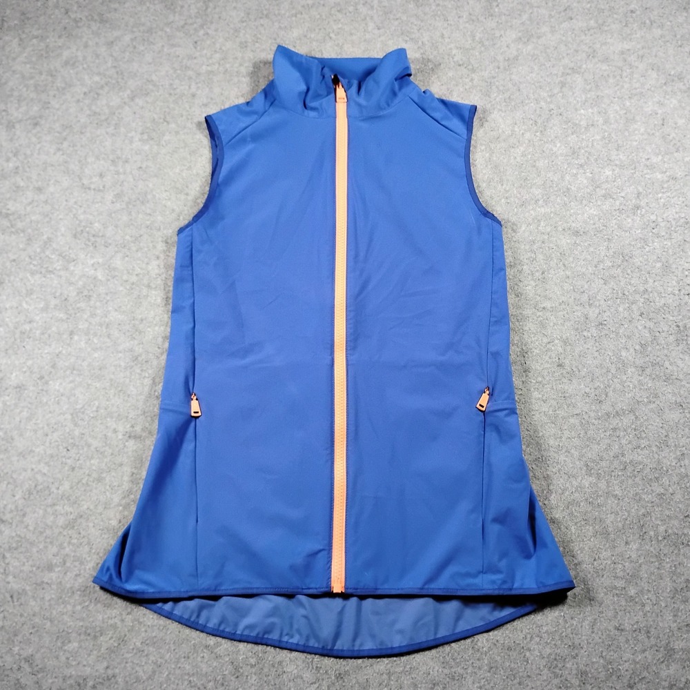Polo Golf Ralph Lauren Women's Blue Full Zip Water Repellent Vest Size XS